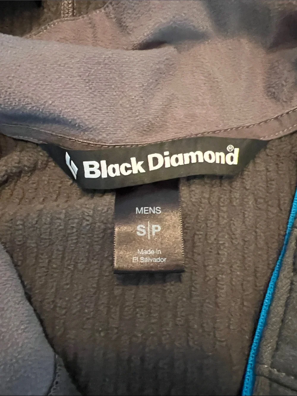 Black Diamond Polartec Power Dry Hoodie, size small.
